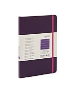 Inspira Notebook - Coptic Stitch - Lined - A5 - Purple