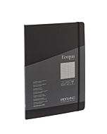 Ecoqua Plus Notebook - Coptic Stitch - Graph - A4 - Black