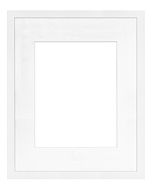 Framatic Modern White 16x20" Frame w/ 11x14" Mat
