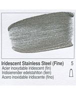 Golden Heavy Body Acrylic 8oz Jar - Iridescent Stainless Steel (Fine)
