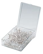Alvin Clear Push Pins 3/8" Box of 100