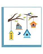 Quilling Card - Birdhouse Tree