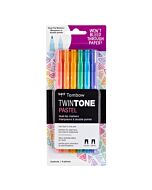 Tombow TwinTone Marker Pastel Set of 6