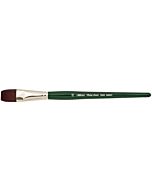 Silver Brush Ruby Satin Synthetic Bristle - Short Handle - Bright 26