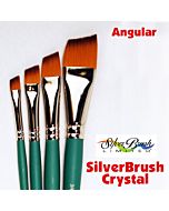 Silver Brush Crystal Synthetic - Anglular - Size 1/2"