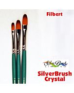 Silver Brush Crystal Synthetic - Filbert - Size 0