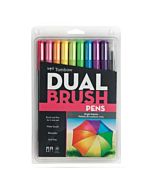 Tombow Dual Brush Pen 10 Color Bright Set